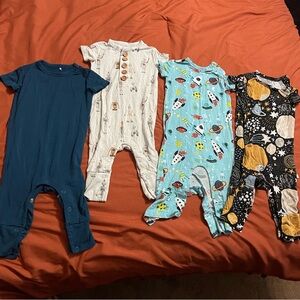 Posh Peanut Kids One Piece Set - Navy, Cream, Light Blue, Black